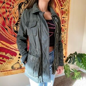 Harley-Davidson army green cargo jacket